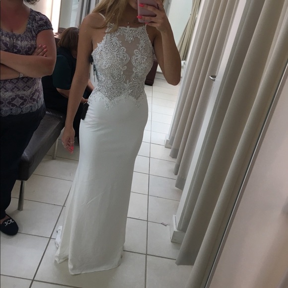 Camille La Vie Dresses & Skirts - White Dress with Lace